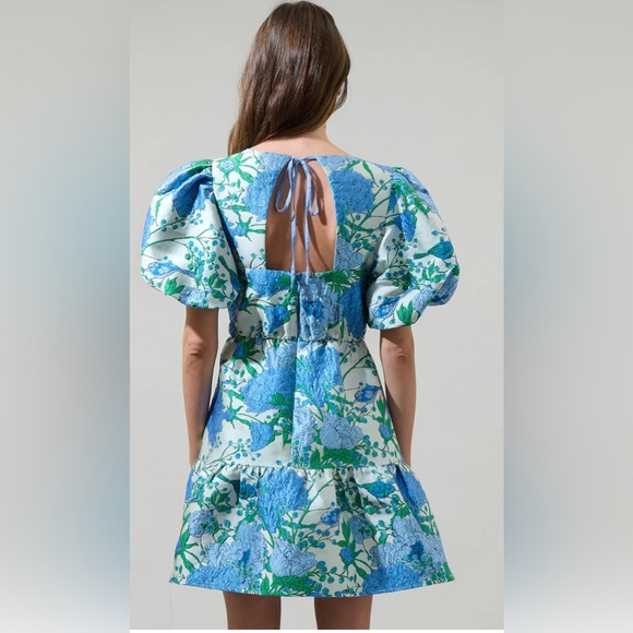 Sugarlips Floral Jacquard Mini Dress Size M - Picture 2 of 7